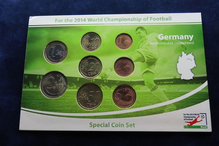 Germany Special euro coins set World football champions 2014