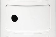 Componibili Round Storage Unit, 3 Drawer - White