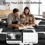 Rugs Living Room - 160x230cm Fluffy Shaggy Area Rugs for Bedroom - Large Anti Slip Carpet - Washable Modern Floor Carpets - Soft Thick Pile Bedside Rug for Kids Bedroom Image 3