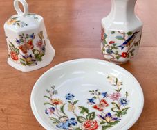 Vintage Aynsley, Pin Dish, Bell and Mini Vase
