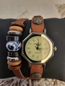 Ladies Vintage 'Hippie Chic' Watch / Bracelet