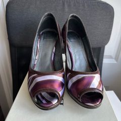 Gloria Ortiz peep toe pumps - sz 6