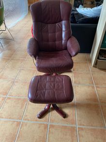 Chair & footstool - swivel chair