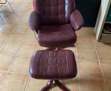Chair & footstool - swivel chair