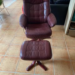 Chair & footstool - swivel chair