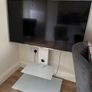 TV stand with tempered glass Image 2