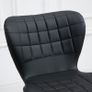 2-Set Bar Stools Retro Design 47 cm x 56 cm x 89-109 cm Black Image 4