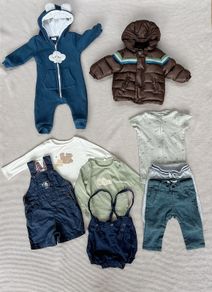 10 Items Essential Baby Boy Winter Clothes Bundles 6-9 Months