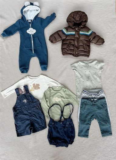 10 Items Essential Baby Boy Winter Clothes Bundles 6-9 Months
