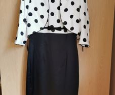 Berkertex black dress 2 piece set UK 12