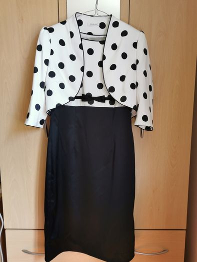 Berkertex black dress 2 piece set UK 12