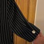 Vintage Navy Pinstripe Half Sleeve Double Breasted Blazer Image 8