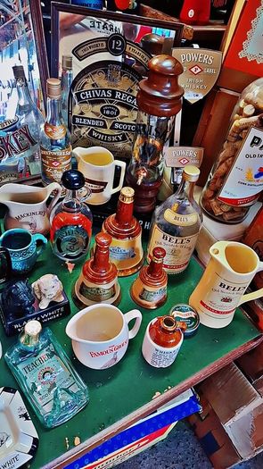 Vintage Chivas Regal whisky pub mirror and jug
