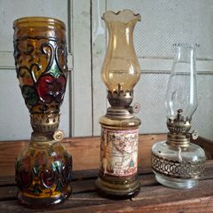 1970s Miniature Oil Lamps