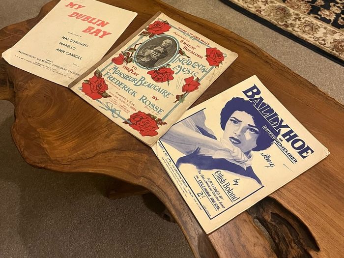 Antique & Vintage Piano Music Sheets x3
