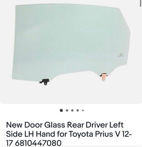 toyota prius alpha(plus) rear left and right window glass