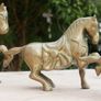 Vintage Brass Horses Image 4