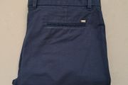 Tommy hilfiger thick cotton pants size 8 - 30/27 zip fly navy in excellent condition