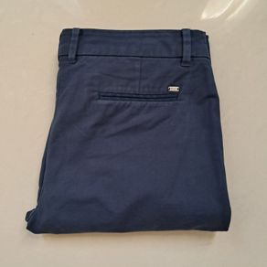 Tommy hilfiger thick cotton pants size 8 - 30/27 zip fly navy in excellent condition