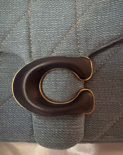 Coach Tabby 26 in quilted denim
