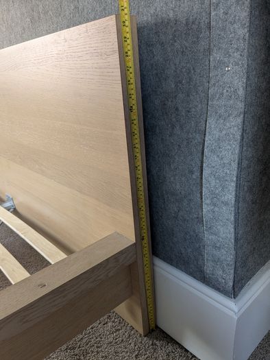 IKEA MALM Bed Frame in white stained oak veneer