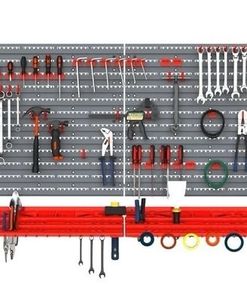 SALE 54 Pcs On-Wall Tool Equipment Holding Pegboard Home DIY Garage Organiser DIY w/ 50 Pegs 2 Shelves