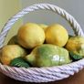Italian Ceramic Fruit Basket Image 2