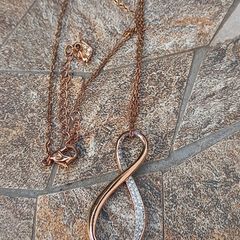 Swarovski "Infinity" pendant (collection: Exist) in rose gold plated