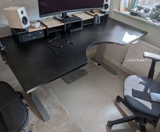 Electric standing desk, 160x80, 3 memory settings