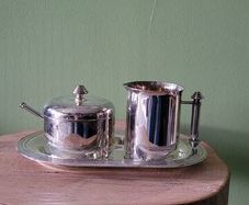Silver Plated Sugar And Creamer Set
