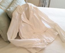 B Young White Jacket - Size 10