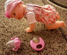 Giggles and Wiggles Crawling Baby Doll