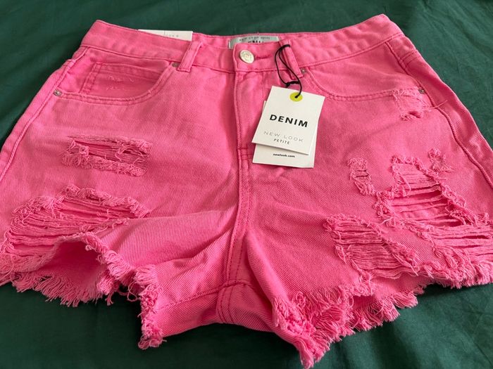 New Look petite denim shorts, size 10