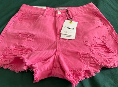 New Look petite denim shorts, size 10