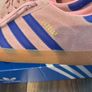 Pink and blue adidas gazzelles Image 2