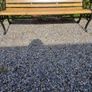 Cast iron and oak garden bench - 5ft Image 3