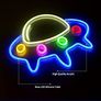 Game Neon Light,UFO Alien Spaceship LED Neon Light Signs USB Powered 40 x 32cm with Switch Acrylic Neon Wall Light Signs for Bedroom,Living Room,Teen Boys & Grils Game Room Decor (FREE POSTAGE) Image 4