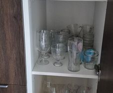 Assorted Delph, glasses cutlery