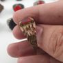 Antique Lot of 15 Bohemian Brass Rings  Assorted Ethnic & Tribal Designs Image 6