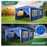 3 x 6 m Gazebo  Party Garden Beer Tent Waterproof Marquee with 6 Side Panels, White Image 5