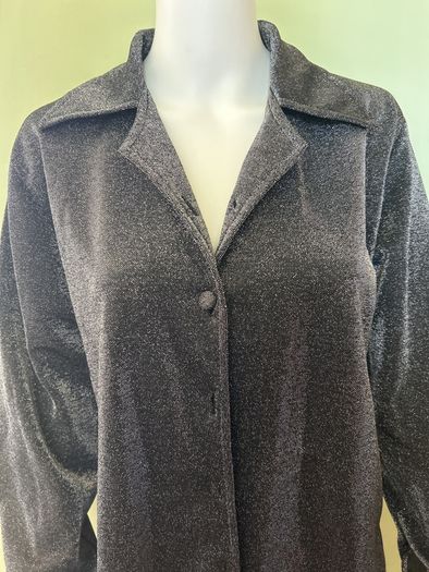 Sparkle dark silver blouse