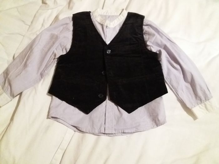 Boys shirt and waistcoat set Age 2-3