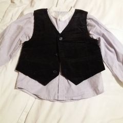 Boys shirt and waistcoat set Age 2-3