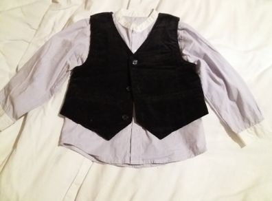 Boys shirt and waistcoat set Age 2-3
