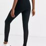 ASOS 4505 Maternity black activewear leggings with bum sculpt seam detail & side pocket UK 6 Image 4