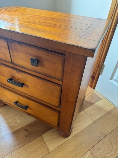 Two solid wood lockers