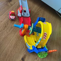 VTech Super Spin 360 TutTut Bolides, Tracks and Toy Cars for Children +1 Year, Circuit with Looping to Combine, Includes Jorge Car Racing, ESP Version