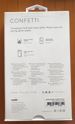 Transparent Hard Back Liquid Glitter Case for Apple iPhone 10 XS Max