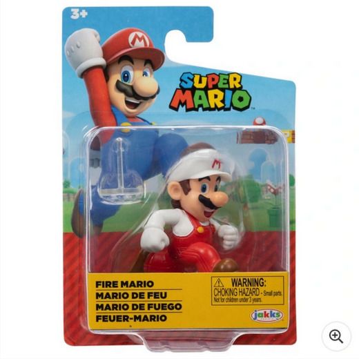 BRAND NEW Super Mario 6cm Fire Running Mario Figure