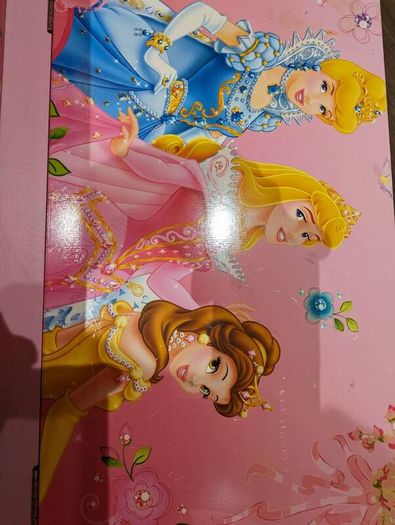 Disney princess bench/desk with storage.